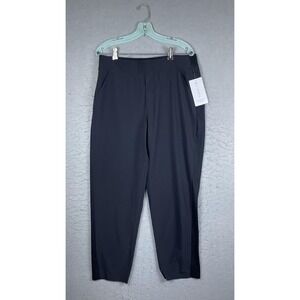 Athleta Brooklyn Ankle Pants Womens 14 Black Stretch Pull On Travel Workwear